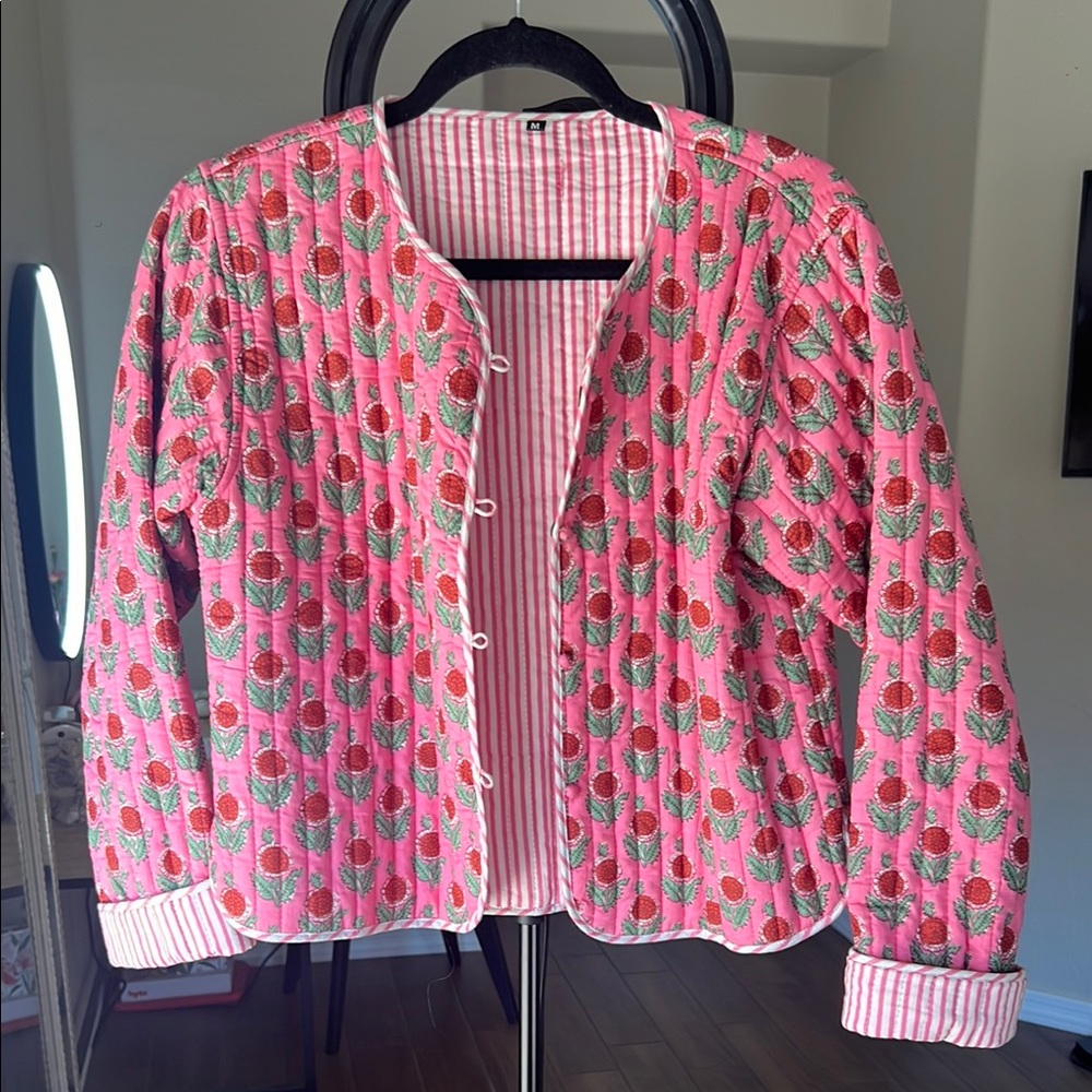 Pink Floral Jacket